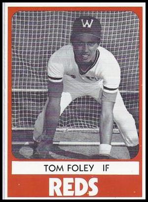 1980 TCMA Waterbury Reds 19 Tom Foley